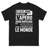 T-shirt Gers noir - Et le 8e jour, Dieu créa l'apéro