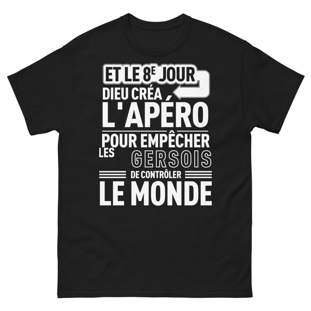 T-shirt Gersois noir - 8e jour apéro