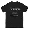 T-shirt Ardéchois noir - L'homme, le mythe