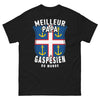 T-shirt Gaspésie noir - Meilleur papa gaspésien