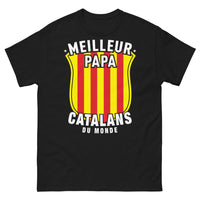 Thumbnail for T-shirt Catalans noir - Meilleur papa catalan du monde