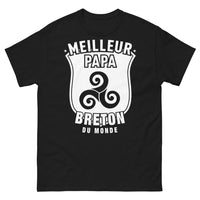 Thumbnail for T-shirt Breton noir - Meilleur Papa Breton du Monde