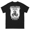 T-shirt Breton noir - Meilleur Papa Breton du Monde