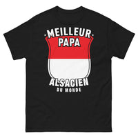 Thumbnail for T-shirt Alsacien noir - Meilleur Papa Alsacien du Monde