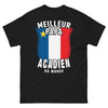 T-shirt Acadien noir - Meilleur Papa Acadien du Monde