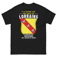 Thumbnail for T-shirt Lorraine noir face - Héros du Huitième Jour