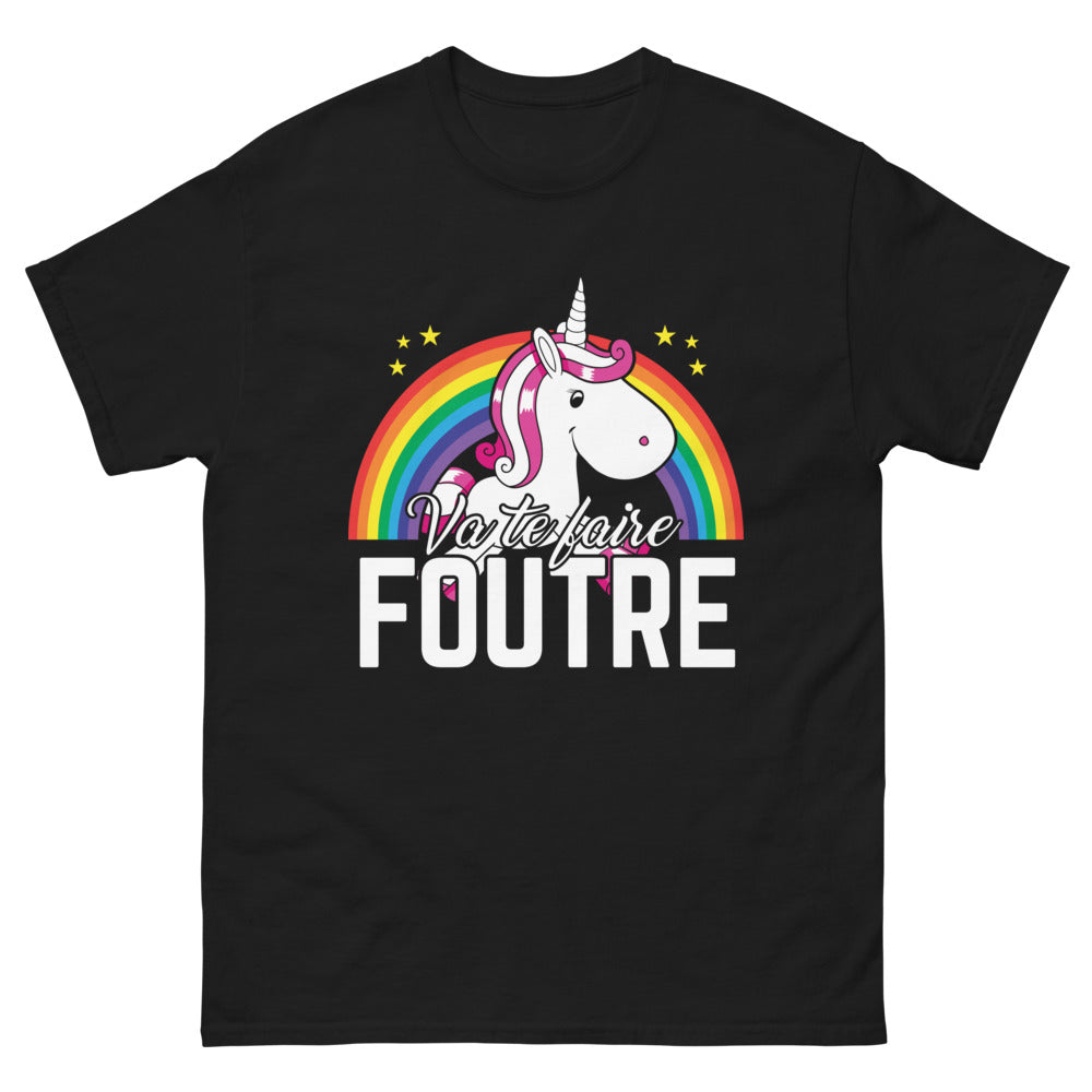 T-shirt Francophones audacieux noir - Va Te Faire Foutre