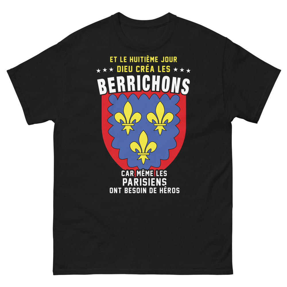 T-shirt Berry noir - Et le huitième jour, Dieu créa les Berrichons