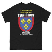 Thumbnail for T-shirt Berry noir - Et le huitième jour, Dieu créa les Berrichons