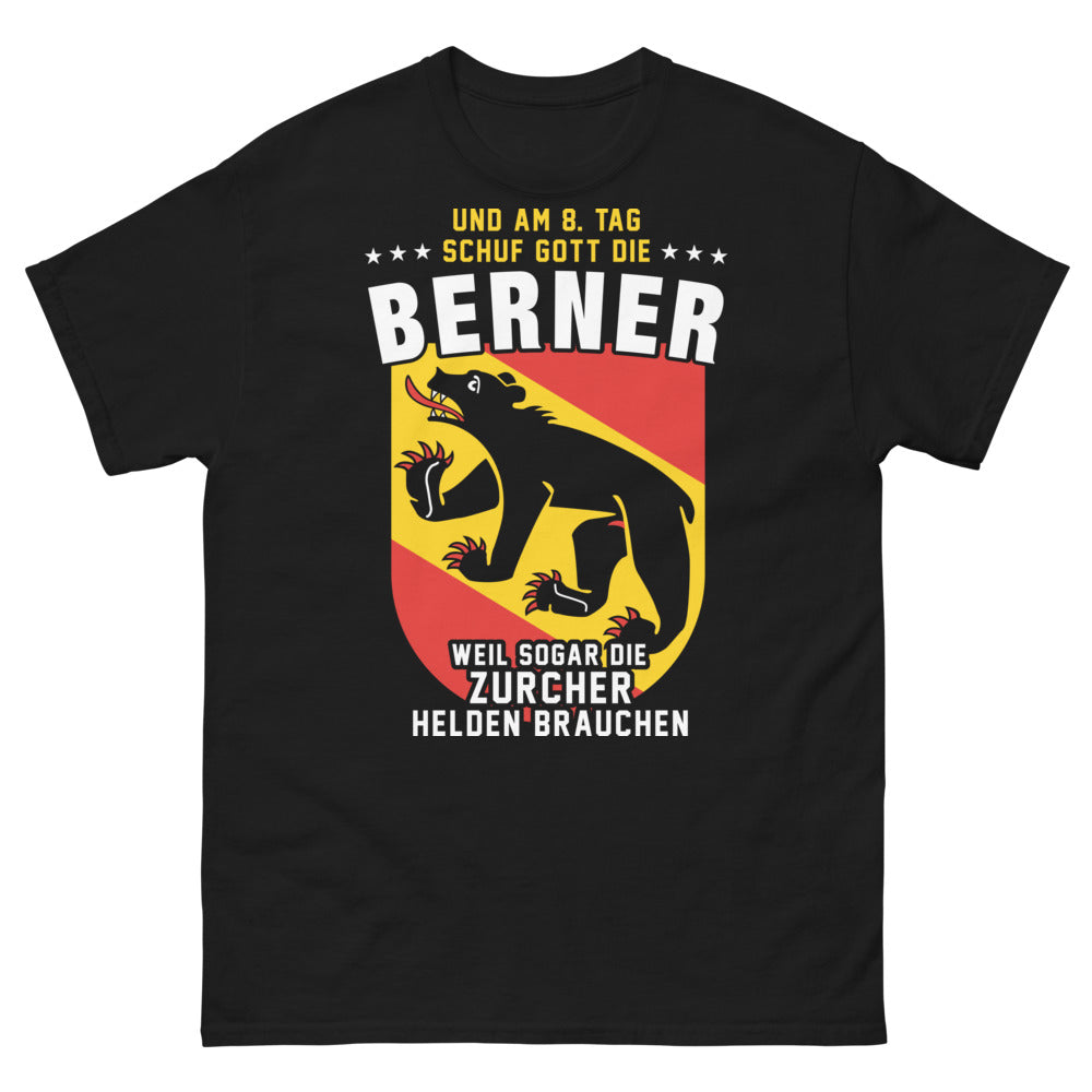 T-shirt Berner noir - humour bernois héroïque