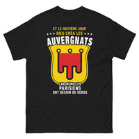 Thumbnail for T-shirt Auvergnat noir - Héros du quotidien