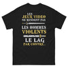 T-shirt gamer lag noir - lag et humour des parties
