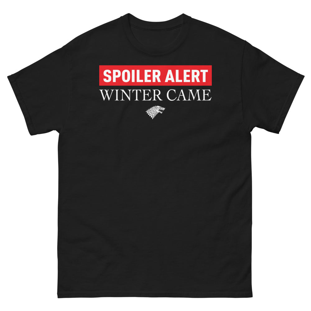 T-shirt Stark nord noir - Spoiler Alert: Winter Came