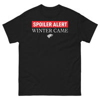 Thumbnail for T-shirt Stark nord noir - Spoiler Alert: Winter Came