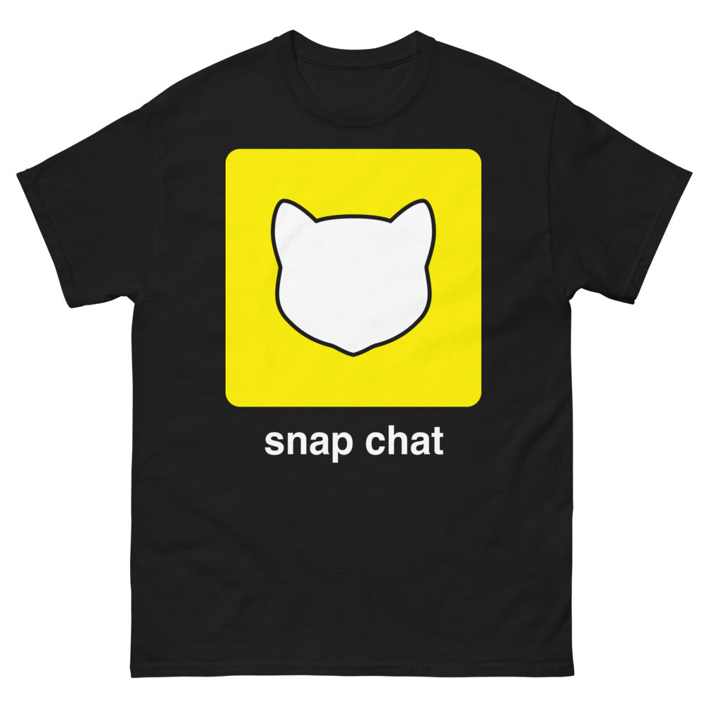 T-shirt Snapchat noir - design sombre