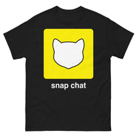 Thumbnail for T-shirt Snapchat noir - design sombre