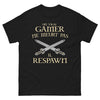 T-shirt gamer noir - un vrai joueur respawn