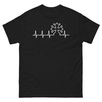 Thumbnail for T-shirt Occitanie noir - croix occitane et cardiogramme