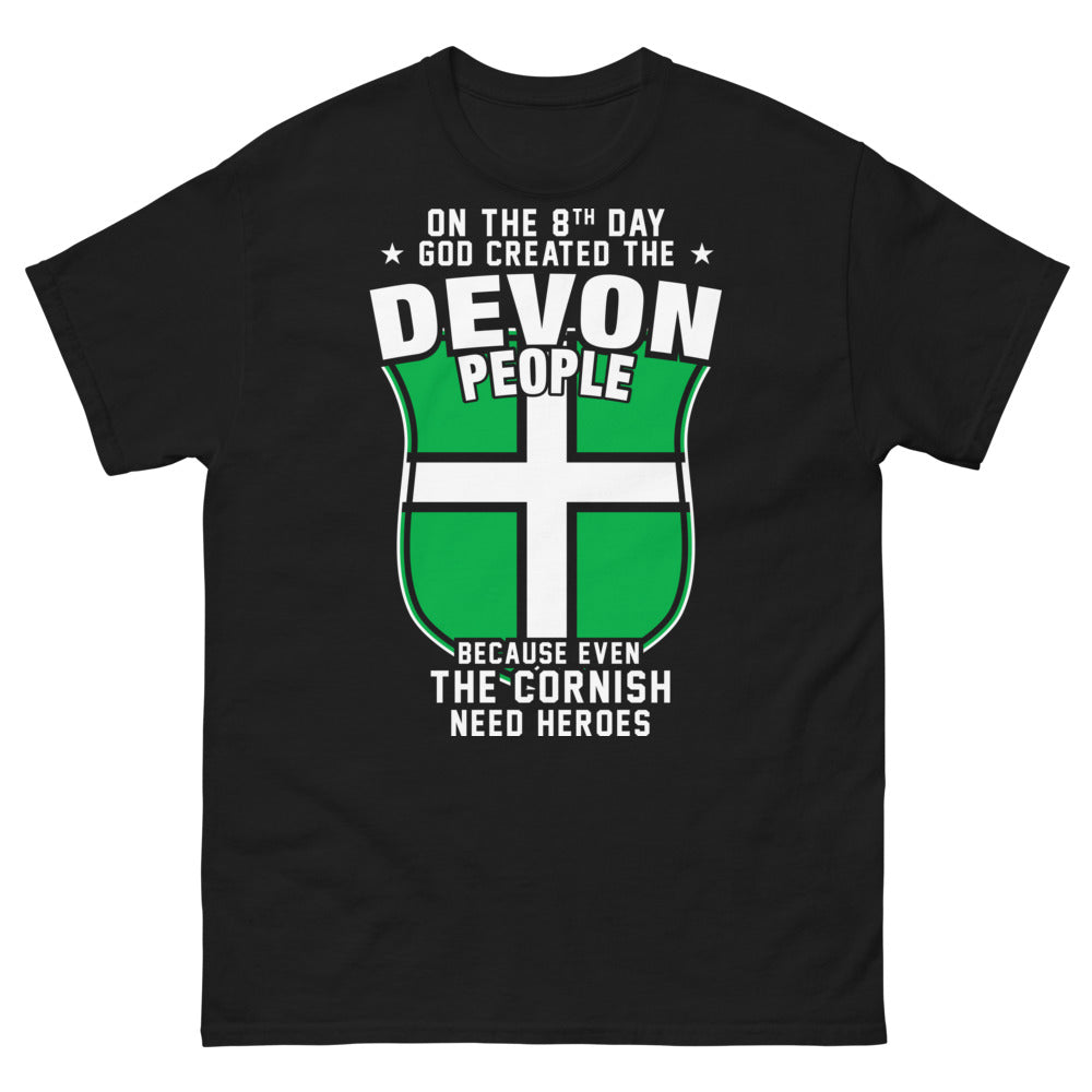 T-shirt Devon noir - humour Devon-Cornwall