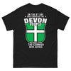 T-shirt Devon noir - humour Devon-Cornwall