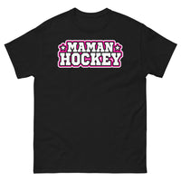 Thumbnail for T-shirt Maman Hockey noir - humour et fierté sur glace