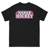 T-shirt Maman Hockey noir - humour et fierté sur glace