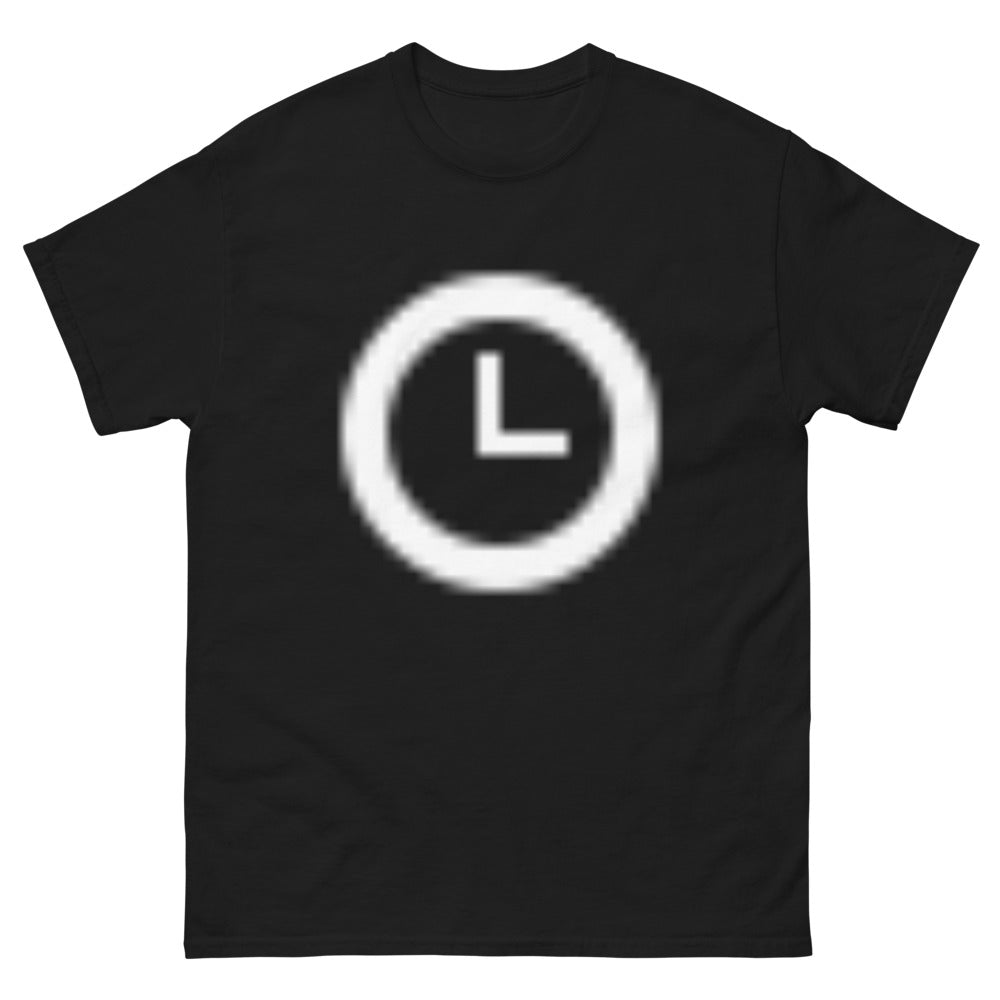 T-shirt Dark City noir - horloge urbaine nocturne