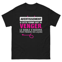Thumbnail for T-shirt Bretagne noir - avertissement diable