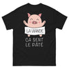 T-shirt terroir noir - la viande ça sent le pâté