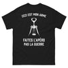 T-shirt apéro paix noir - Faites l'Apéro Pas la Guerre
