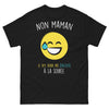 T-shirt soirée sans alcool noir - Non maman, pas d'alcool à la soirée