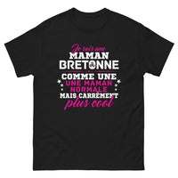 Thumbnail for T-shirt Bretagne noir face - je suis une maman bretonne, carrément cool