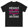 T-shirt Normand noir - Cette fille est prise par un Normand qui déchire