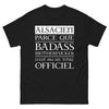 T-shirt Alsace noir - badass alsacien
