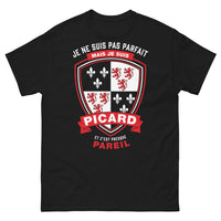 Thumbnail for T-shirt Picardie noir - Je suis Picard, presque parfait