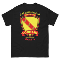 Thumbnail for T-shirt Lorraine Noir - Je ne suis pas parfait, mais je suis Lorrain