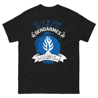Thumbnail for T-shirt gendarme noir - humour divin