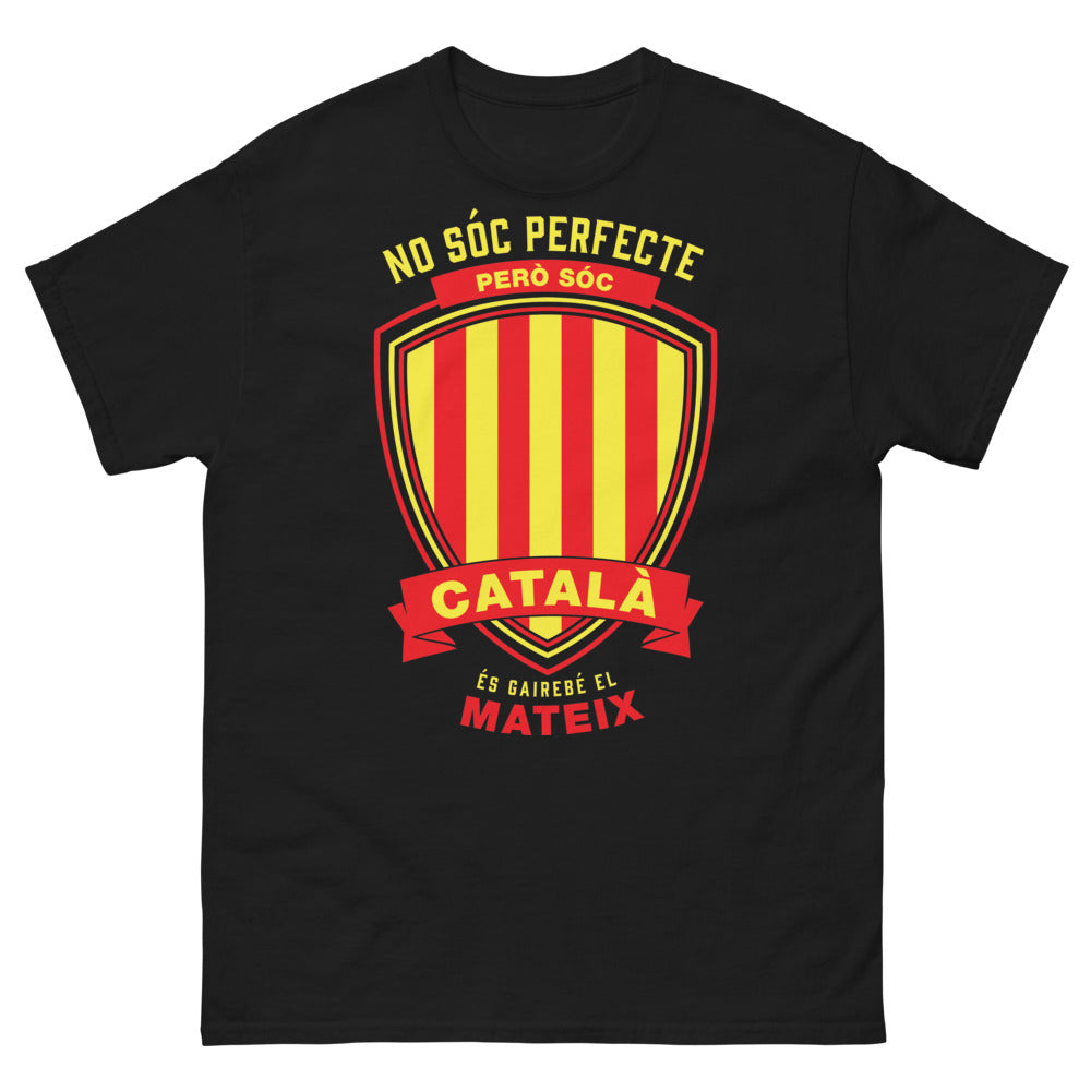 T-shirt catalan noir - No soc perfecte, pero soc català