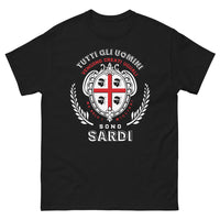 Thumbnail for T-shirt Sardi noir face - design sombre