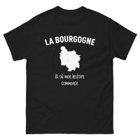 Thumbnail for T-shirt Bourgogne noir - là où mon histoire commence