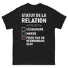 T-shirt Réunionnais noir - statut de la relation réunionnais sexy