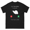 T-shirt Vendée noir - La Vendée m'appelle