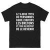 T-shirt Bretons noir - Il y a deux types de personnes dans l'univers