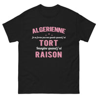 Thumbnail for T-shirt Algérienne noir - clin d'œil piquant et fière