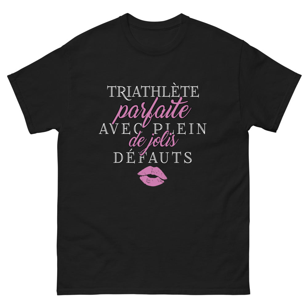 T-shirt Triathlète noir - défauts charmants
