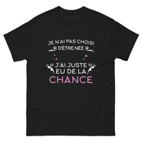 Thumbnail for T-shirt fierté régionale noir - Je n'ai pas choisi d'être née