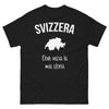 T-shirt Svizzera noir - dove inizia la mia storia