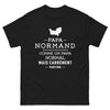 T-shirt Normand noir - Papa normand carrément plus cool