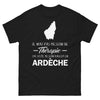 T-shirt Ardèche noir - Pas besoin de thérapie