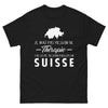 T-shirt Suisse noir - besoin d'aller en Suisse